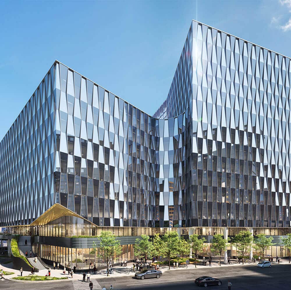3d rendering of a next-generation life science building in Boston